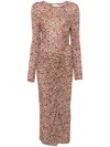 Isabel Marant Étoile Jelina Midi Dress In Brown