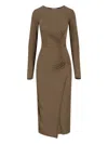 Isabel Marant Étoile Jelina Midi Dress In Brown