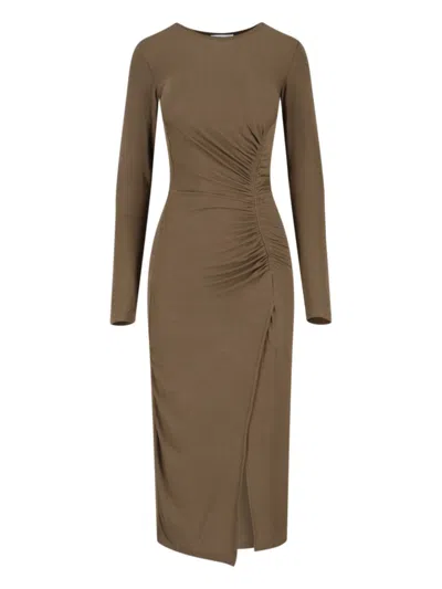 Isabel Marant Étoile Jelina Midi Dress – Green In Brown