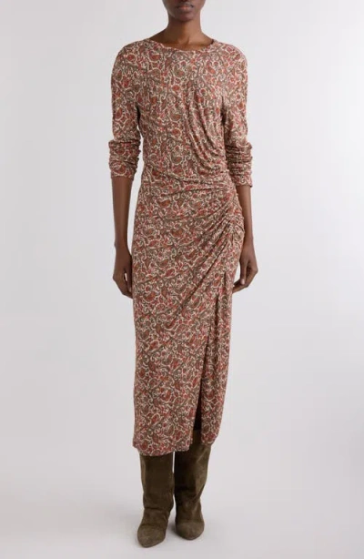 ISABEL MARANT ÉTOILE ISABEL MARANT ÉTOILE JELINA RUCHED LONG SLEEVE MAXI DRESS