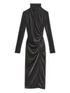 Isabel Marant Étoile Jenisa Slit Draped Midi Dress In Gray