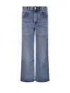 Isabel Marant Étoile Jenny Ga Wide Leg Faded Wash Jeans In Blue