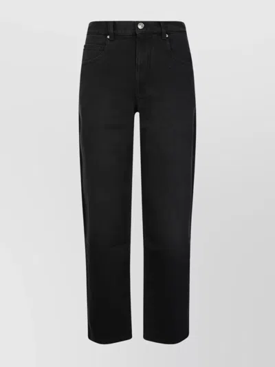 Isabel Marant Étoile Jenny Pants With Belt Loops And Rivets In Black