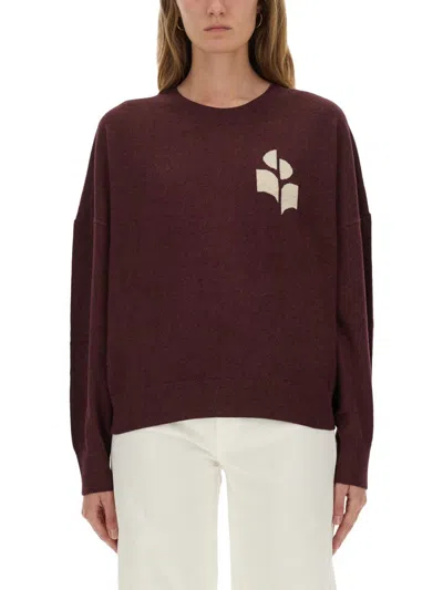 Isabel Marant Étoile Jersey "marisans" In Burgundy