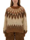 Isabel Marant Étoile Lightweight Textured Knit Sweater With Relaxed Fit In Brown