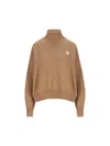 Isabel Marant Étoile Isabel Marant Etoile Camel Cotton Blend Oversize Nasha Sweater In Brown
