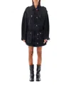 Isabel Marant Étoile Chic Mini Denim Jacket With Drawstring Waist