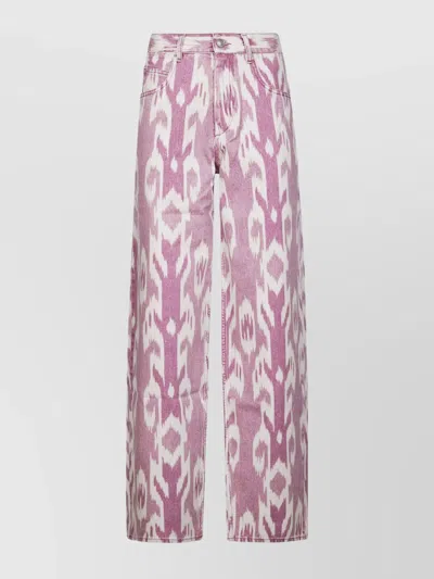 Isabel Marant Étoile Joanny Gc Trousers Belt Loops Front Pockets In Multi