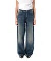 Isabel Marant Étoile Joanny Denim Trousers Belt Loops In Blue