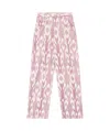 Isabel Marant Étoile Marant Etoile Women Joanny Denim Trouser With Ikat Print In Pink