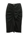 Isabel Marant Etoile Joca Jersey Skirt In Grey Linen In Grey
