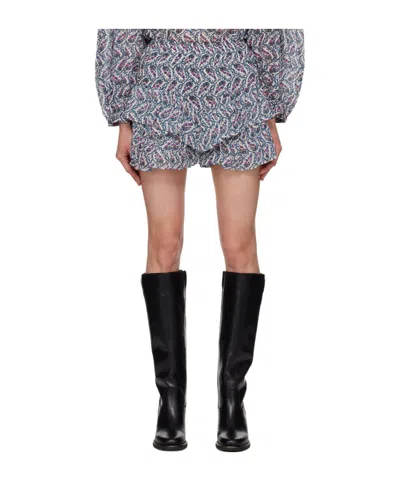 Isabel Marant Étoile Jocadia Floral-print Cotton Shorts In Multicolor
