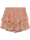 Isabel Marant Étoile Rust Printed Cotton Jocadia Shorts