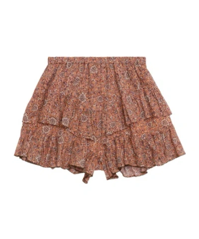 ISABEL MARANT ÉTOILE ISABEL MARANT JOCADIA FRILLY PRINTED SHORTS