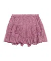 Isabel Marant Étoile Jocadia Tiered Cotton Mini Skirt In Multi