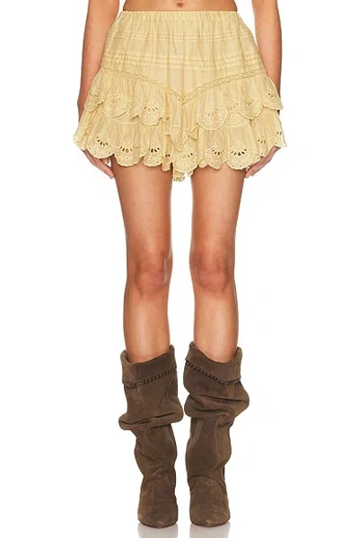 Isabel Marant Étoile Jocadia Skirt In Gold