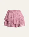 Isabel Marant Étoile Jocadia Tiered Cotton Mini Skirt