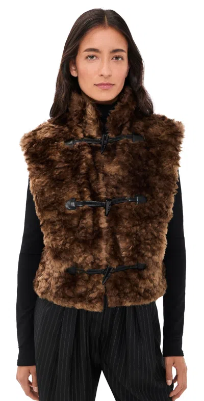 Isabel Marant Étoile Jocya Vest Brown