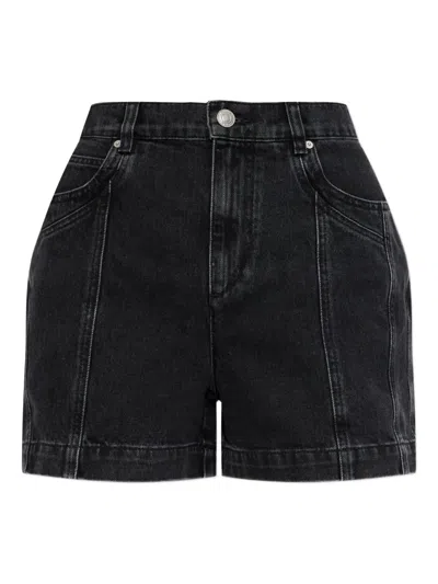 Isabel Marant Étoile Joely Denim Panelled Shorts Clothing In Multi