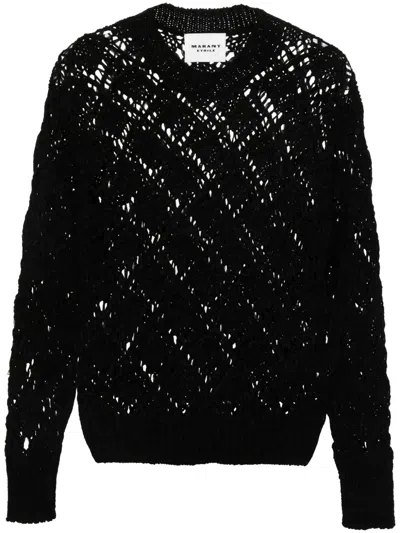Isabel Marant Étoile Joey Open-knit Jumper In Black