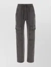 Isabel Marant Étoile Peorana Cotton Cargo Pants In Metallic