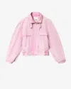 Isabel Marant Étoile Joseline Denim Jacket In Pink