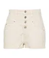 Isabel Marant Étoile Jovany High-rise Twill Shorts In Nude