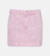 Isabel Marant Étoile Juana Denim Minskirt In Pink