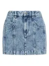 Isabel Marant Étoile Juana Five-pocket Denim Mini Skirt In Blue