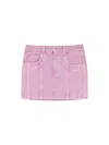 Isabel Marant Étoile Juana Paneled Denim Mini Skirt In Pink