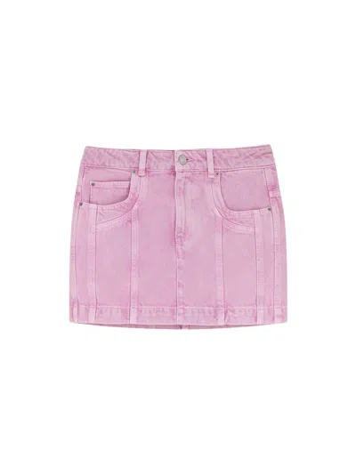 Isabel Marant Étoile Juana Organic Cotton Skirt In Pink