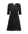 Isabel Marant Étoile Jumi Knitted Cotton Dress In Black