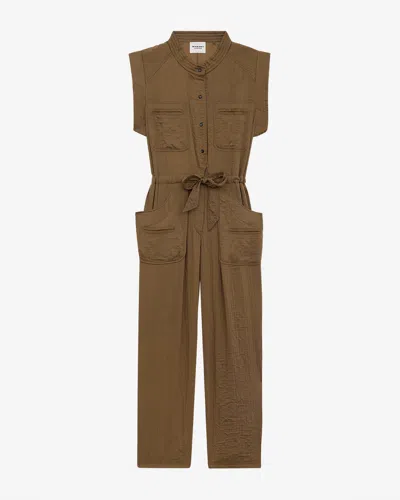 Isabel Marant Étoile Suzie Jumpsuit In Khaki