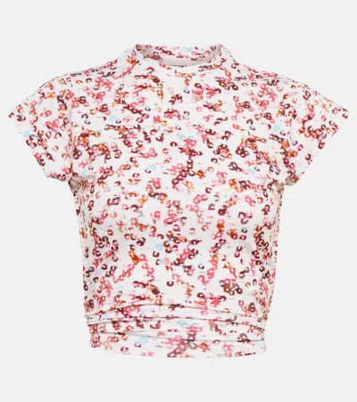 ISABEL MARANT ÉTOILE JUVIA PRINTED JERSEY CROP TOP