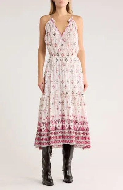 Isabel Marant Étoile Kabelino Cotton Blend Midi Sundress In Pink