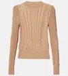 Isabel Marant Étoile Kalyn Cotton And Wool Sweater In Beige