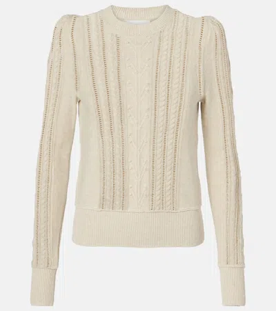 Isabel Marant Étoile Kalyn Cotton And Wool Sweater In Neutral