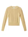 Isabel Marant Étoile Kalyn Openwork Sweater In Yellow