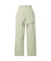 Isabel Marant Étoile Kanna Pleated Cotton-canvas Straight-leg Cargo Pants In Nude