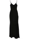 Isabel Marant Étoile Kapri Cowl-neck Crepe Maxi Dress In Schwarz
