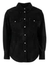 Isabel Marant Étoile Isabel Marant Etoile Black Synthetic Leather Karima Shirt In Black