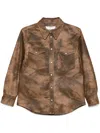 Isabel Marant Étoile Isabel Marant Etoile Karima Faux Leather Shirt In Brown