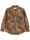 Isabel Marant Étoile Isabel Marant Etoile Karima Faux Leather Shirt In Brown