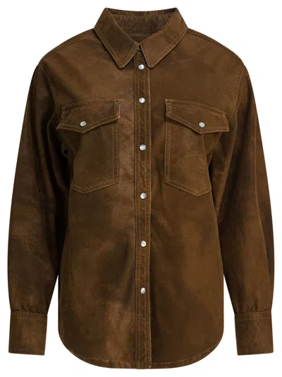 Isabel Marant Étoile Karima Shirts Brown