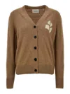 Isabel Marant Étoile Womens Camel Norton Intarsia Knitted Cardigan In Beige