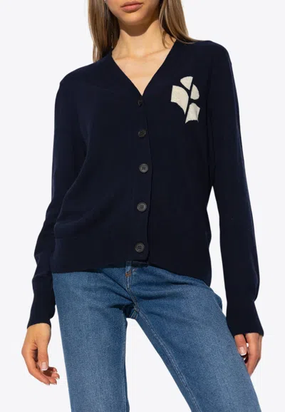 ISABEL MARANT ÉTOILE KARIN LOGO PRINT CARDIGAN