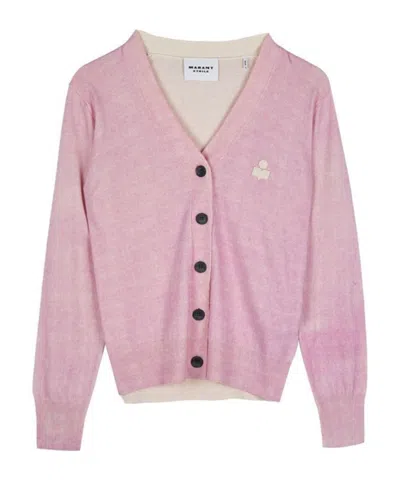 Isabel Marant Étoile Karina Buttoned Cardigan In Pink