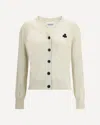 Isabel Marant Étoile V-neckline Knitwear With Ribbed Cuffs And Hem In Neutral