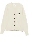 Isabel Marant Étoile Isabel Marant Etoile Melange Cream Cotton Blend Karina Cardigan In Neutrals