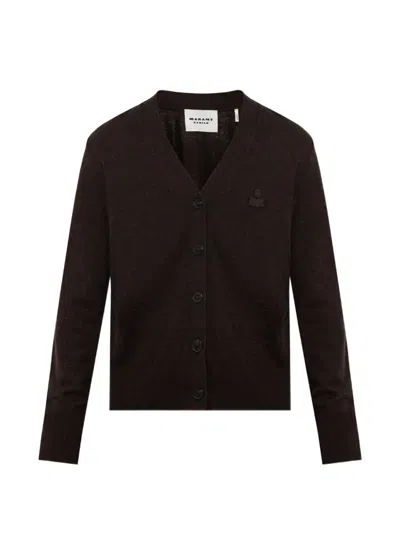 Isabel Marant Étoile Isabel Marant Etoile Karina Cotton-wool Cardigan In Brown